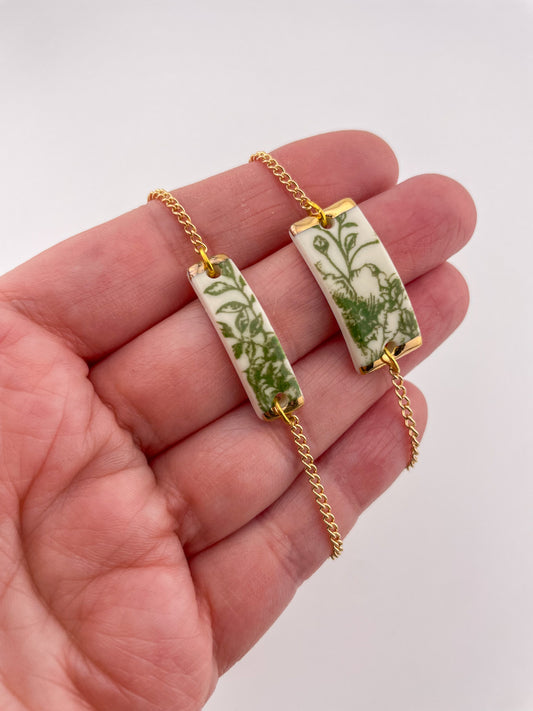 Green China Rectangle Bracelets (Options)
